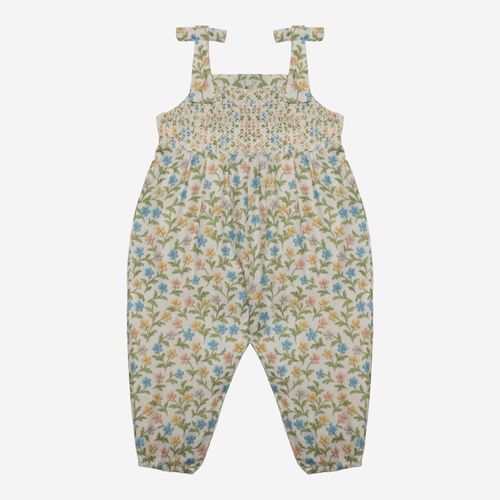 Jardineira Bebê Feminina Estampa Floratta - AMARELO