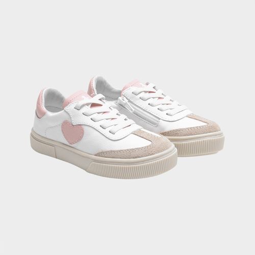 Tênis Toddler Feminino Coração - BRANCO