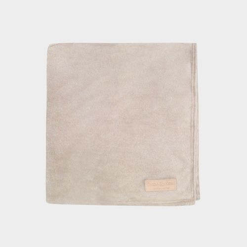 Cobertor Solteiro em Microsoft Velour - BEGE