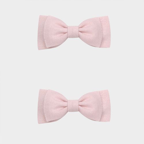 Conjunto de Laços Bebê em Linho - ROSA