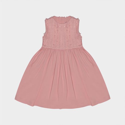 Vestido Infantil Feminino Tule com Paetê - ROSE