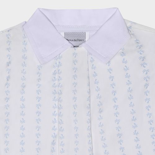 Conjunto Bebê Masculino Coqueiros com Body - AZUL BEBE