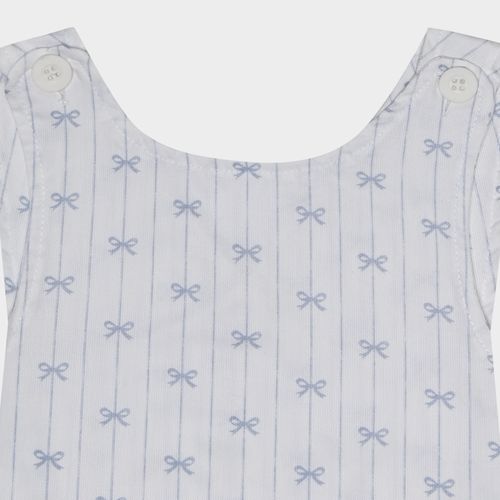 Banho de Sol Bebê Feminino Fustão Fio 60 Laços - OFF WHITE