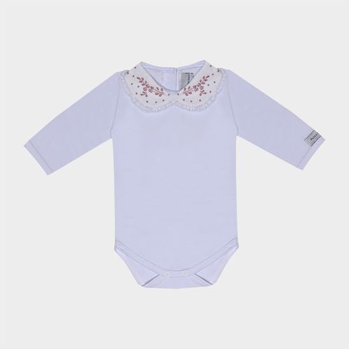 Body de Bebê Feminino Manga Longa Ramo de Flores - ROSE