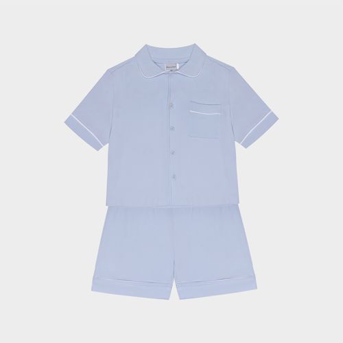 Pijama Infantil Masculino Egípcio Gold com Frisos - AZUL BEBE