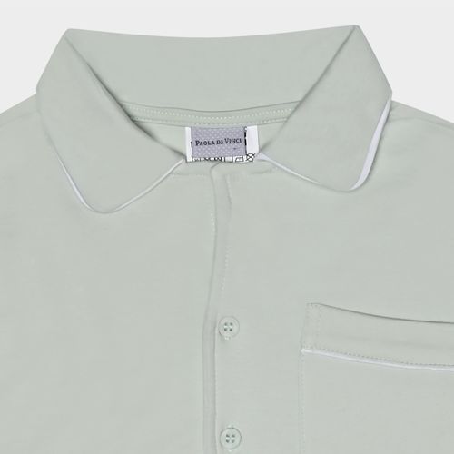 Pijama Infantil Masculino Egípcio Gold Longo com Frisos - VERDE