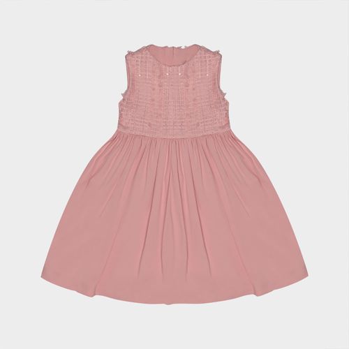 Vestido Infantil Feminino Tule com Paetê - ROSE