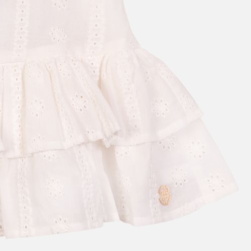 Saia Bebê Feminina Laise Com Babado - BRANCO