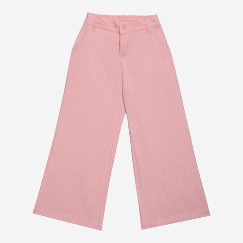 Calça Infantil Feminina Risca de Giz - ROSA