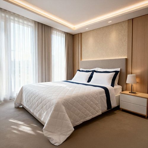 Jogo de Lençol Casal Algodão Egípcio 400 Fios - AZUL MARINHO