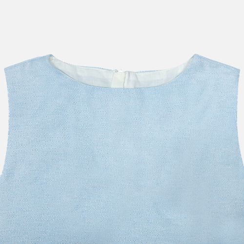 Conjunto Infantil Feminino Lurex com Laços - AZUL