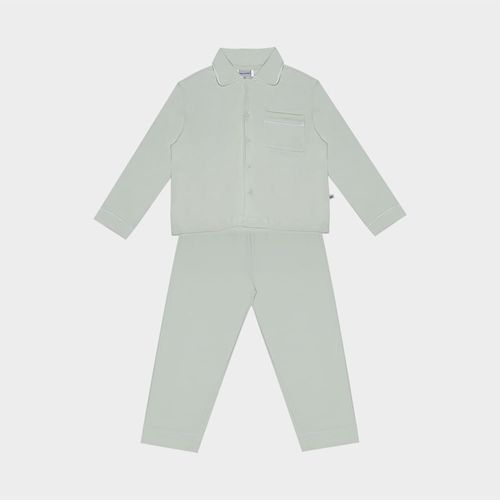 Pijama Infantil Masculino Egípcio Gold Longo com Frisos - VERDE