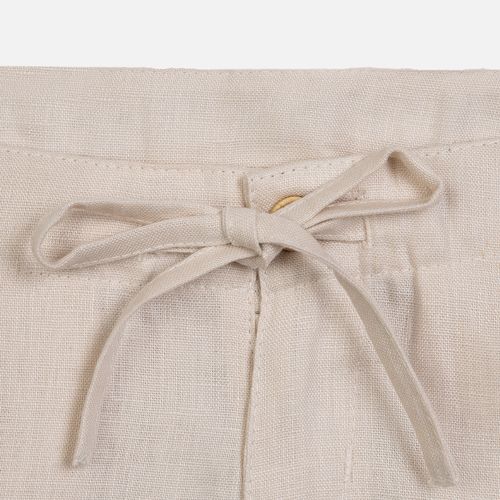 Bermuda Infantil Masculina Puro Linho com Bolsos - CRU