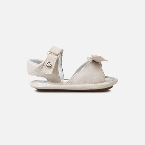 Sandália Bebê Feminina Laço Nozinho - OFF WHITE
