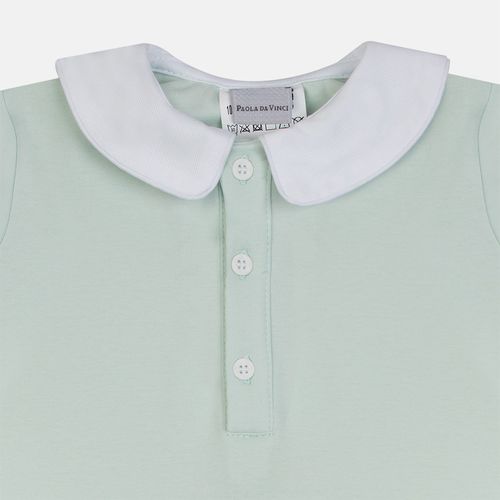 Macacão Curto Bebê Masculino Egípcio Gold com Bolso - VERDE