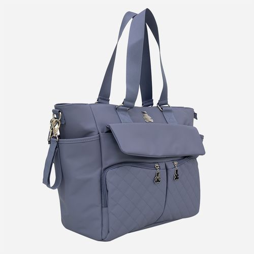 Bolsa Maternidade Unissex Essenza Bolso Matelassê - AZUL JEANS