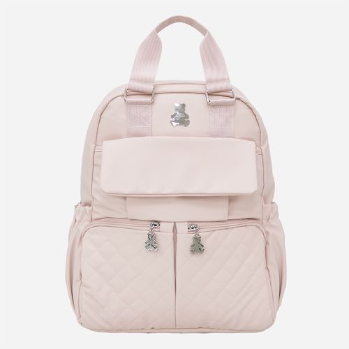 Mochila Maternidade Unissex  Bolso Matelassê Bimbi - ROSA