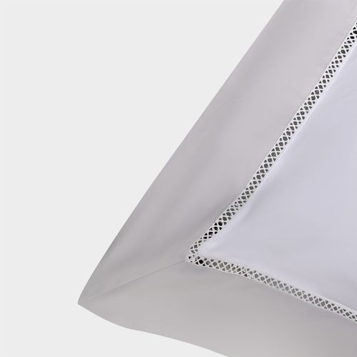 Jogo de Cama Solteiro Trento 400 Fios em Algodão Egípcio - PRATA