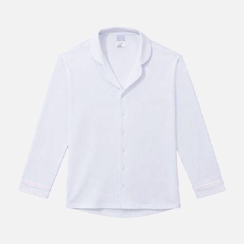 Pijama Adulto Feminino Egípcio Gold com Bolso - BRANCO