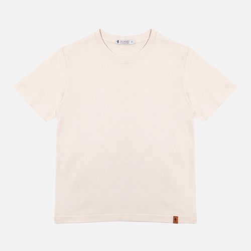 Camiseta Infantil Masculina Malha com Bolso - OFF WHITE