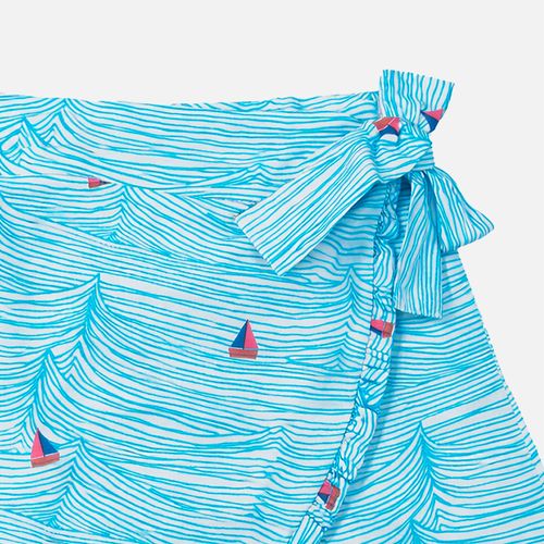 Saia Shorts Infantil Feminina Ravel Náutico - AZUL