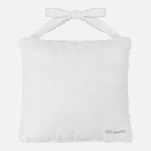 Almofada Bebê Unissex Linen Fresh Santo Anjo - BRANCO