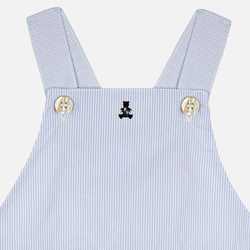 Romper Bebê Masculino Fio 60 Listrado - AZUL