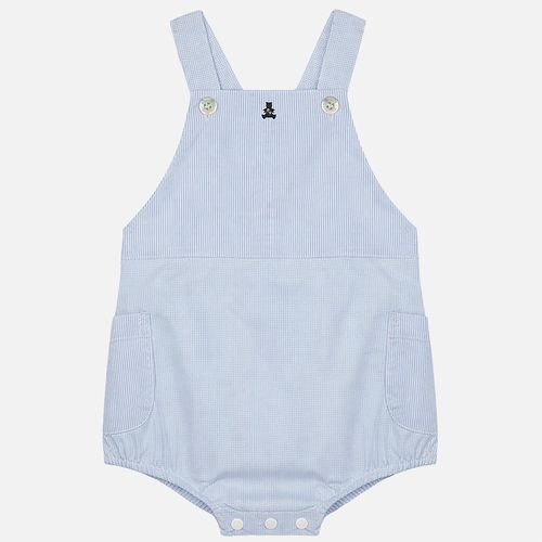 Romper Bebê Masculino Fio 60 Listrado - AZUL