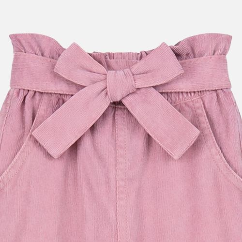 Calça Bebê Feminina Veludo com Bordado - ROSE
