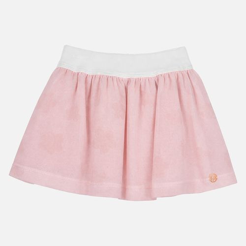 Saia Bebê Feminina Tule Estampado Flores - ROSA