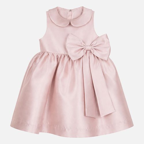 Vestido Bebê Feminino Festa Zibeline com Laço - ROSE