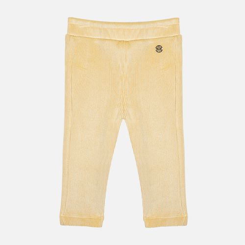 Legging Bebê Feminino Plush Cotelê - AMARELO