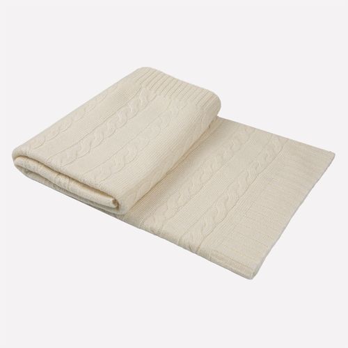 Manta Bebê Cashmere com Tranças - CRU