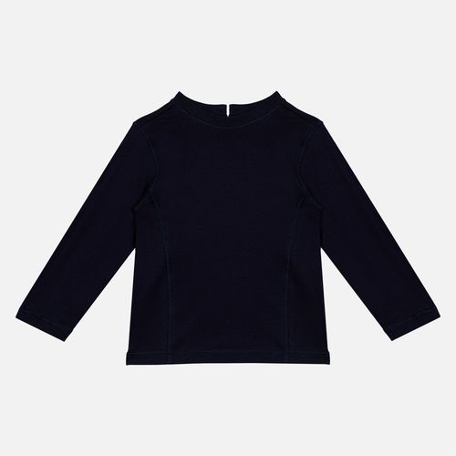 Camiseta Bebê Masculina Suedine poliamida manga longa - AZUL MARINHO