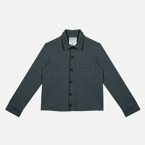 Camisa Infantil Masculina Malha Gotham Manga Longa com Bolsos - VERDE