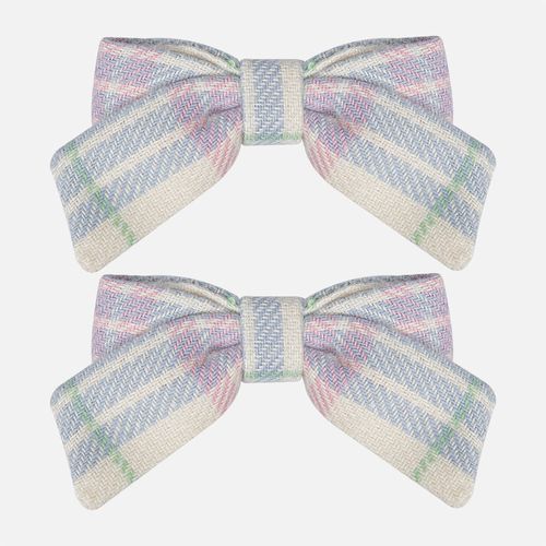 Clips Laço Bebê Cruzado Pequeno Ponta Reta - AMARELO