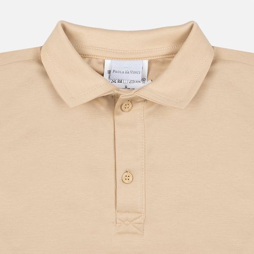 Camiseta Bebê Masculina Interloque Pima - BEGE