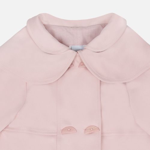 Casaco Infantil Feminino Malha Smith com Pala - NUDE