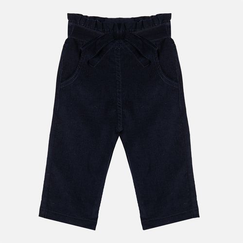 Calça Bebê Feminina Veludo Cotelê Clochard - AZUL MARINHO