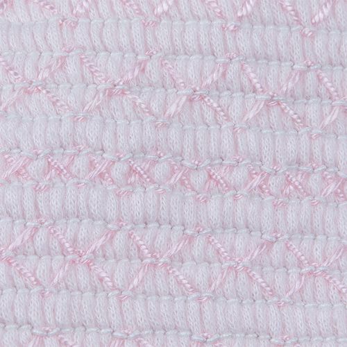 Manta Bebê Unissex Egípcio Gold com Detalhe Smock - ROSA BEBE
