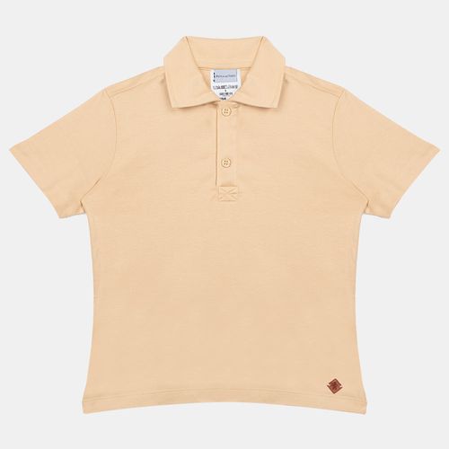 Camiseta Infantil Masculina Interloque Pima - BEGE