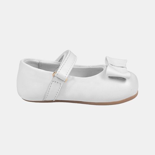Sapato Boneca Bebê Feminino Laço - BRANCO