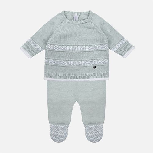 Saída Maternidade Bebê Feminina Conjunto Calça e Blusa Bordado X - VERDE CLARO
